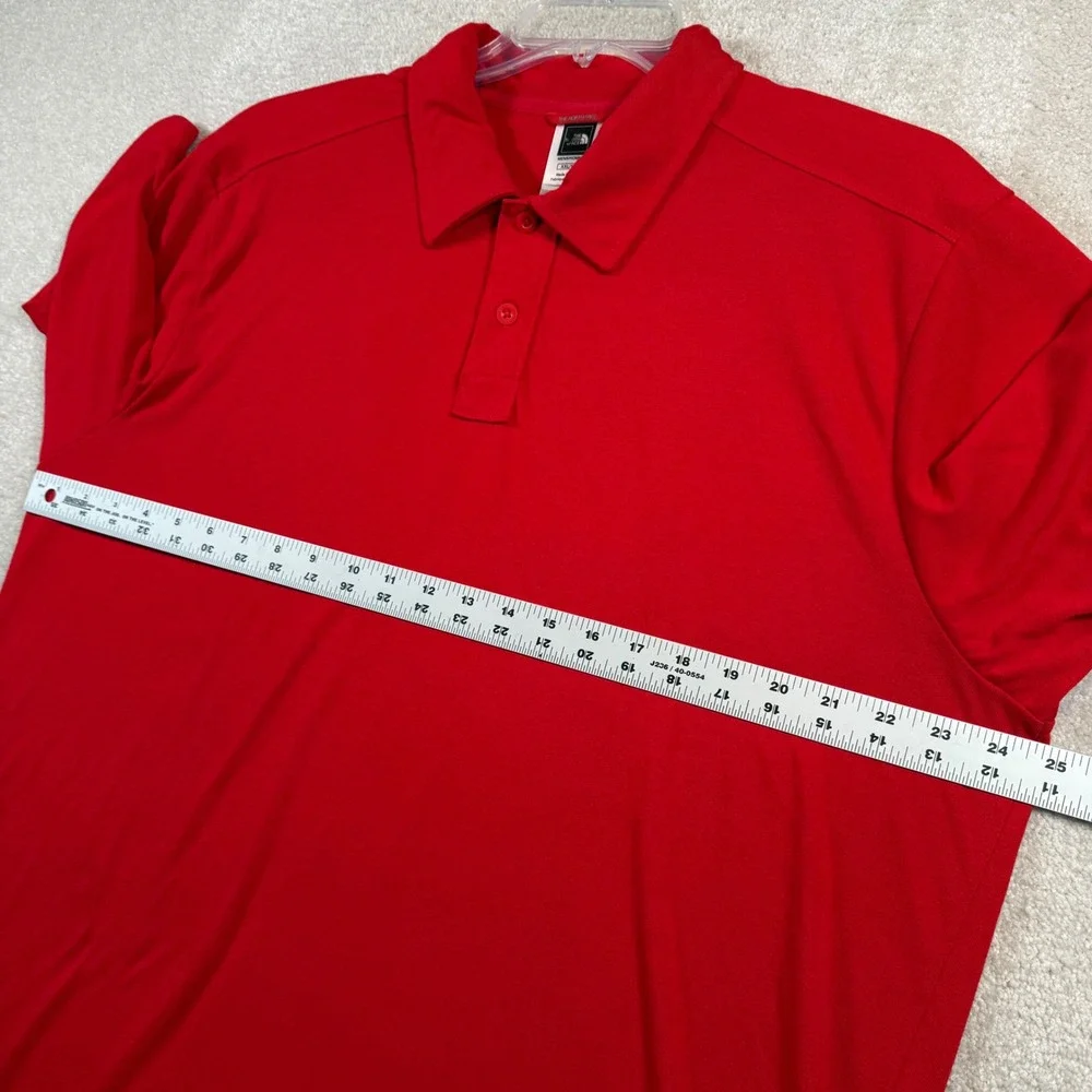 The North Face Polo Shirt Mens XXL‎ Red VaporWick Short Sleeve Performance